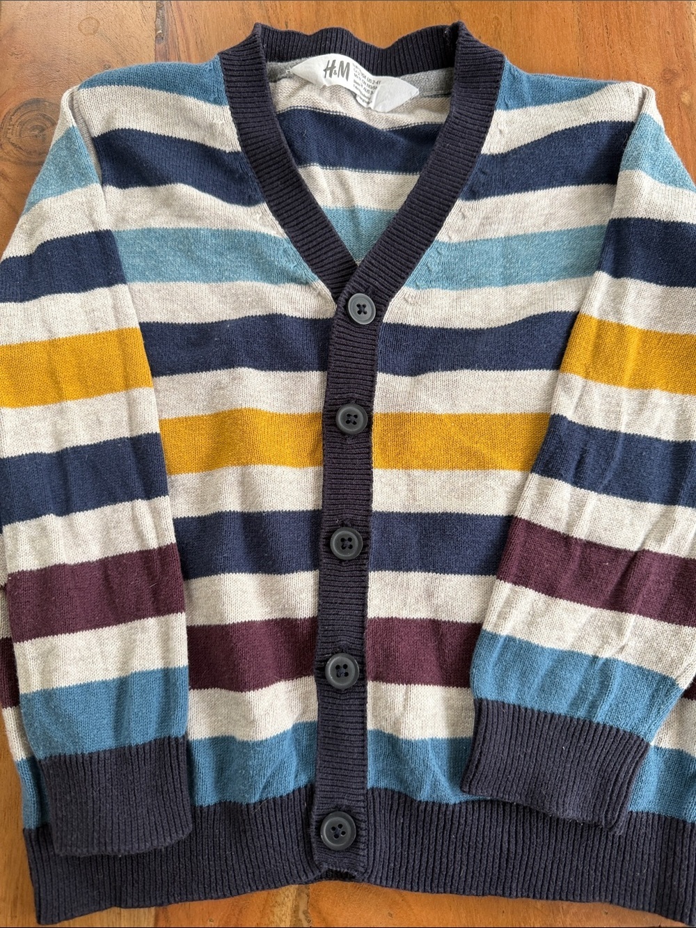 NWOT H&M Striped Button Cardigan
